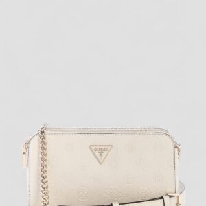 White logo cresidia ii status crossbody bag