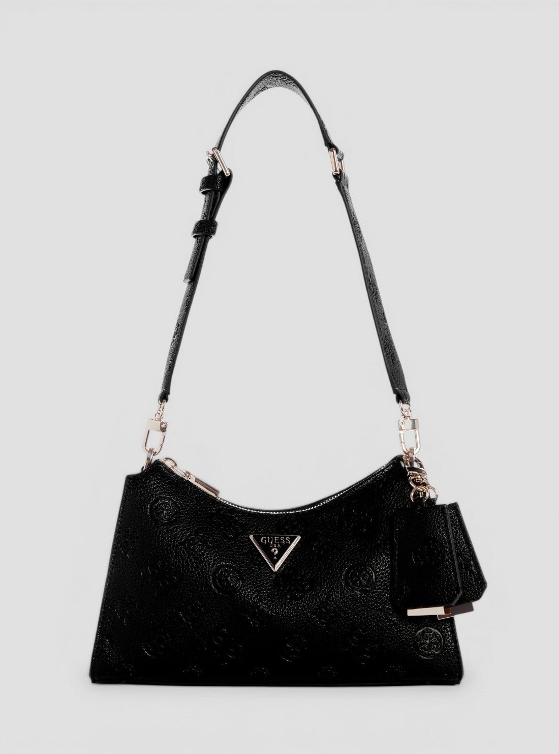 Black cresidia top zip shoulder bag