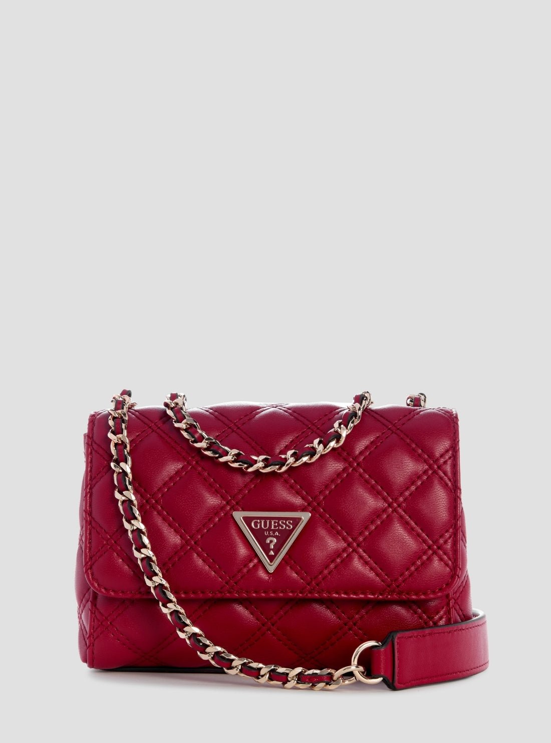 Red giully mini crossbody bag