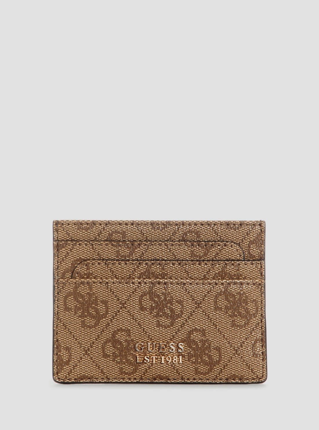 Brown logo laurel ii card holder