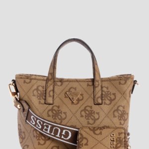 Brown logo latona ii mini tote bag