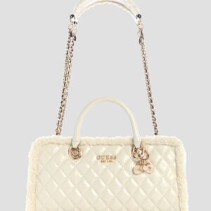 White cristi shoulder satchel bag