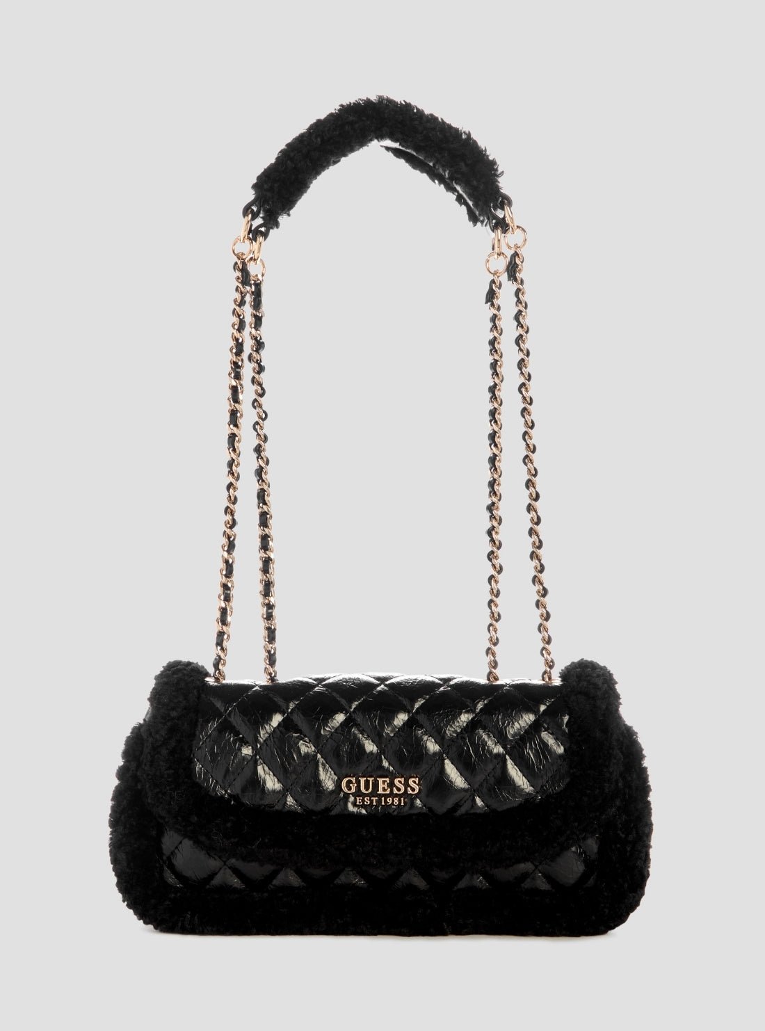 Black cristi convertible crossbody flap bag