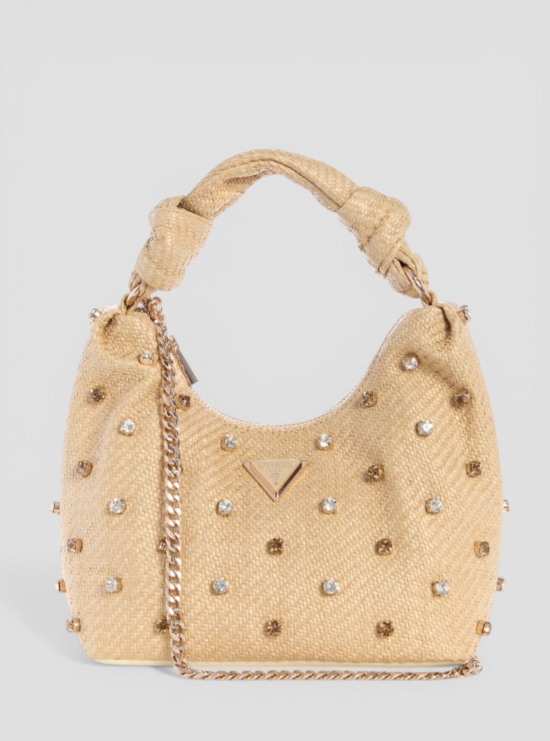 Natural isotta small hobo bag