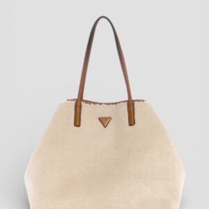 Natural cognac victoria large 2 in 1 tote bag