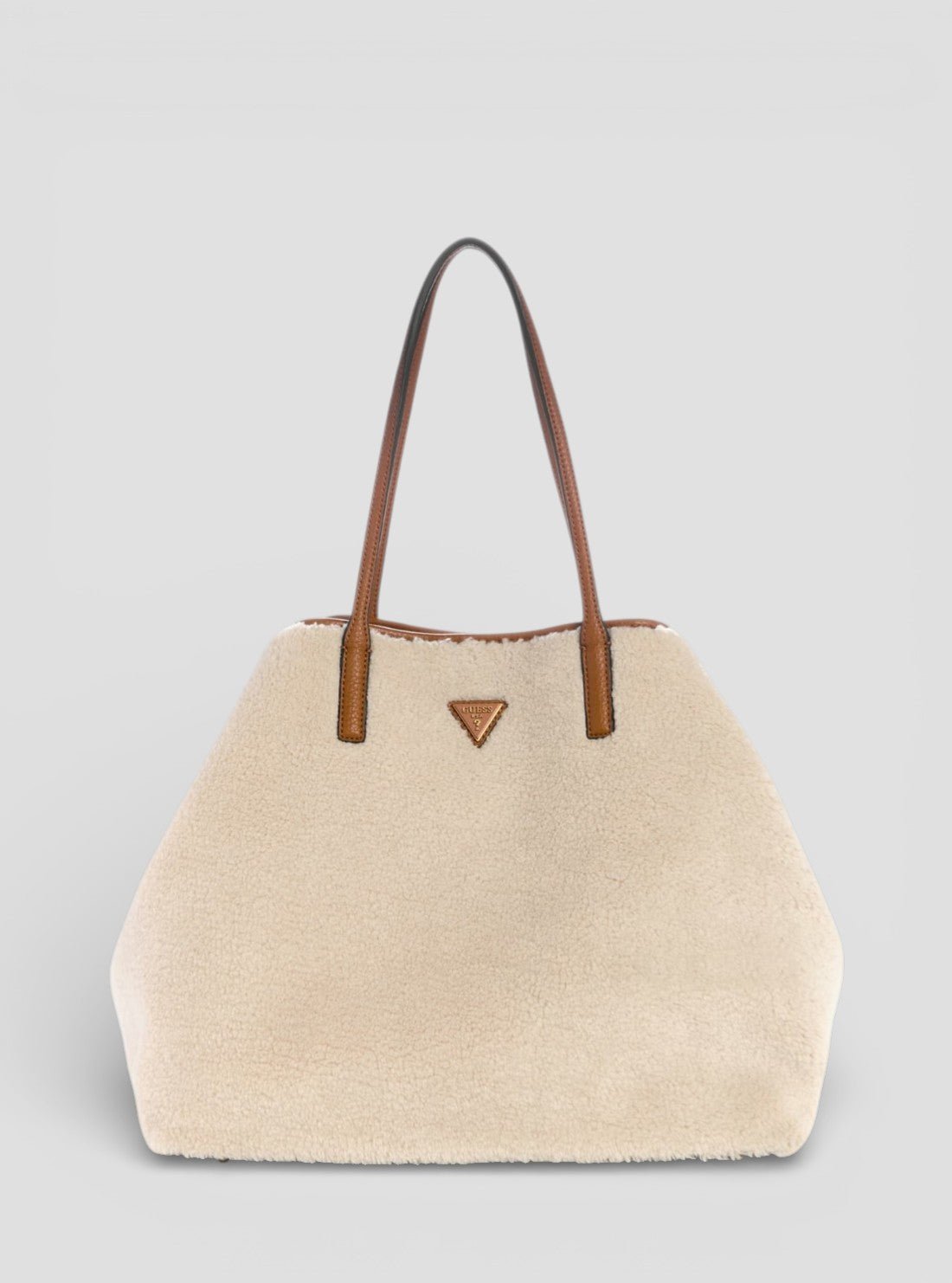Natural cognac victoria large 2 in 1 tote bag