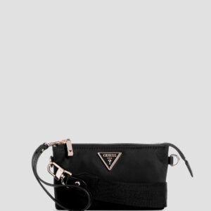 Black latona mini top zip bag