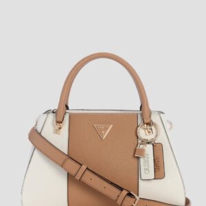 White beige noelle ii luxury satchel bag