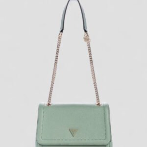 Green noelle convertible crossbody flap bag