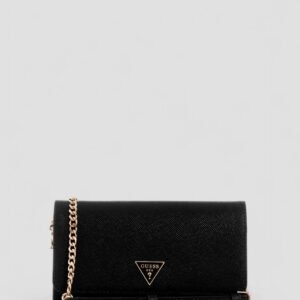 Black noelle crossbody flap organiser bag
