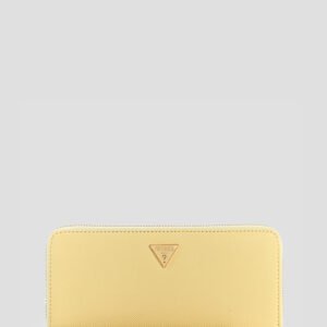 Yellow gilda large zip around wallet