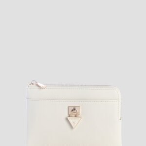 White patsie key ring pouch