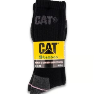 Womens Bamboo Work Socks 3pk – Black