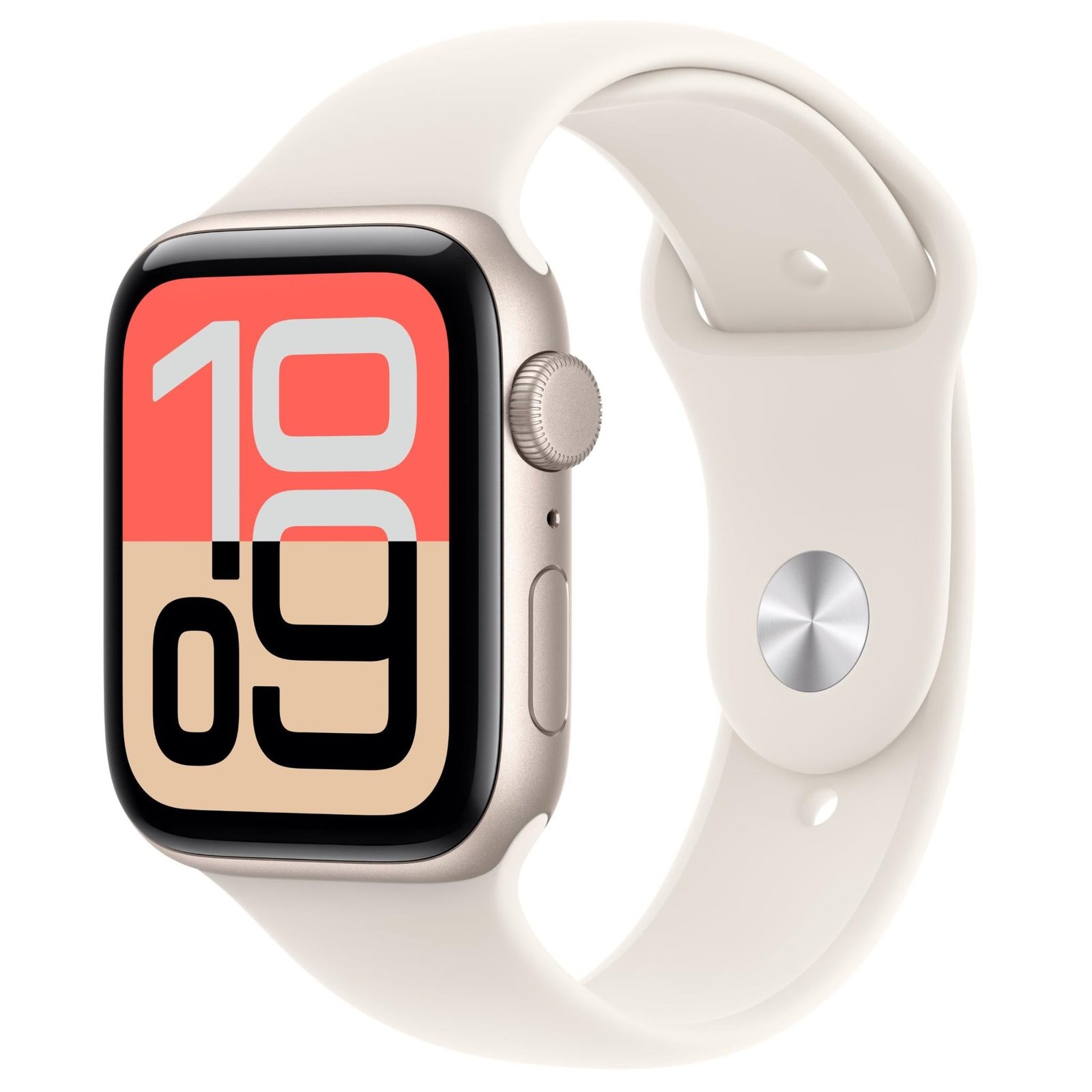 Apple Watch SE 3 44mm Starlight Aluminium Case GPS Sport Band (M/L) [2025]
