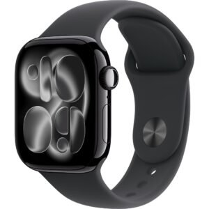 Apple Watch Series 11 42mm Jet Black Aluminium Case GPS Sport Band (M/L) [Black]