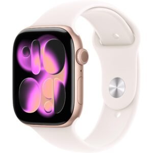 Apple Watch Series 11 46mm Rose Gold Aluminium Case GPS Sport Band (S/M) [Light Blush]