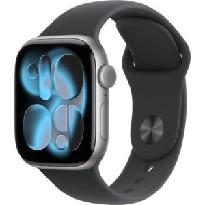 Apple Watch Series 11 42mm Space Grey Aluminium Case  GPS + Cellular Sport Band (S/M) [Black]