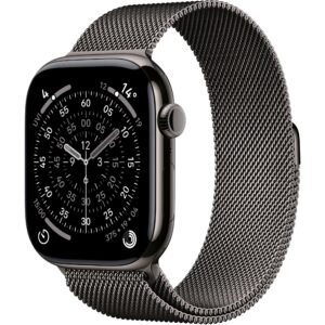 Apple Watch Series 11 46mm Slate Titanium Case GPS + Cellular  Slate Milanese Loop (M/L)