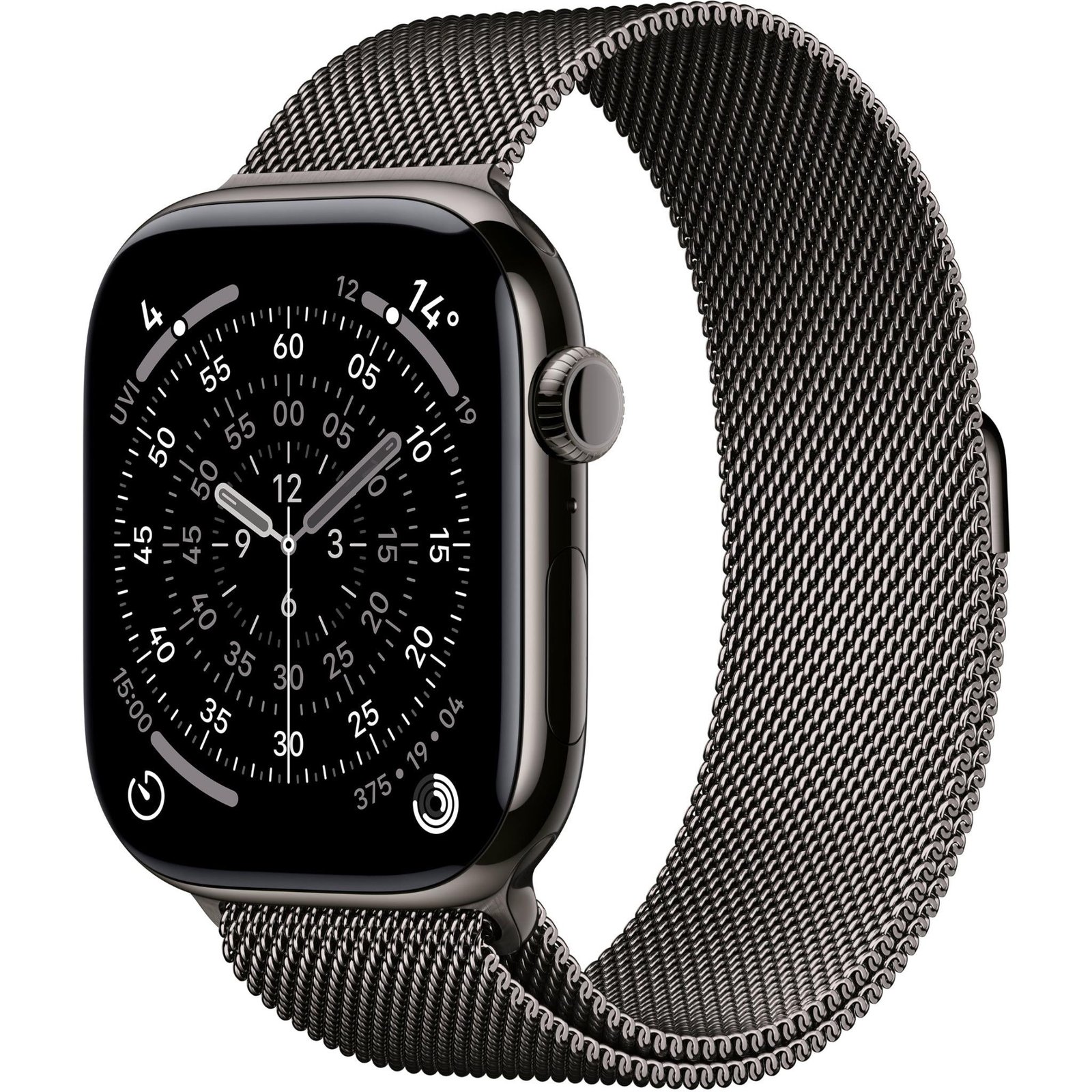 Apple Watch Series 11 46mm Slate Titanium Case GPS + Cellular  Slate Milanese Loop (M/L)