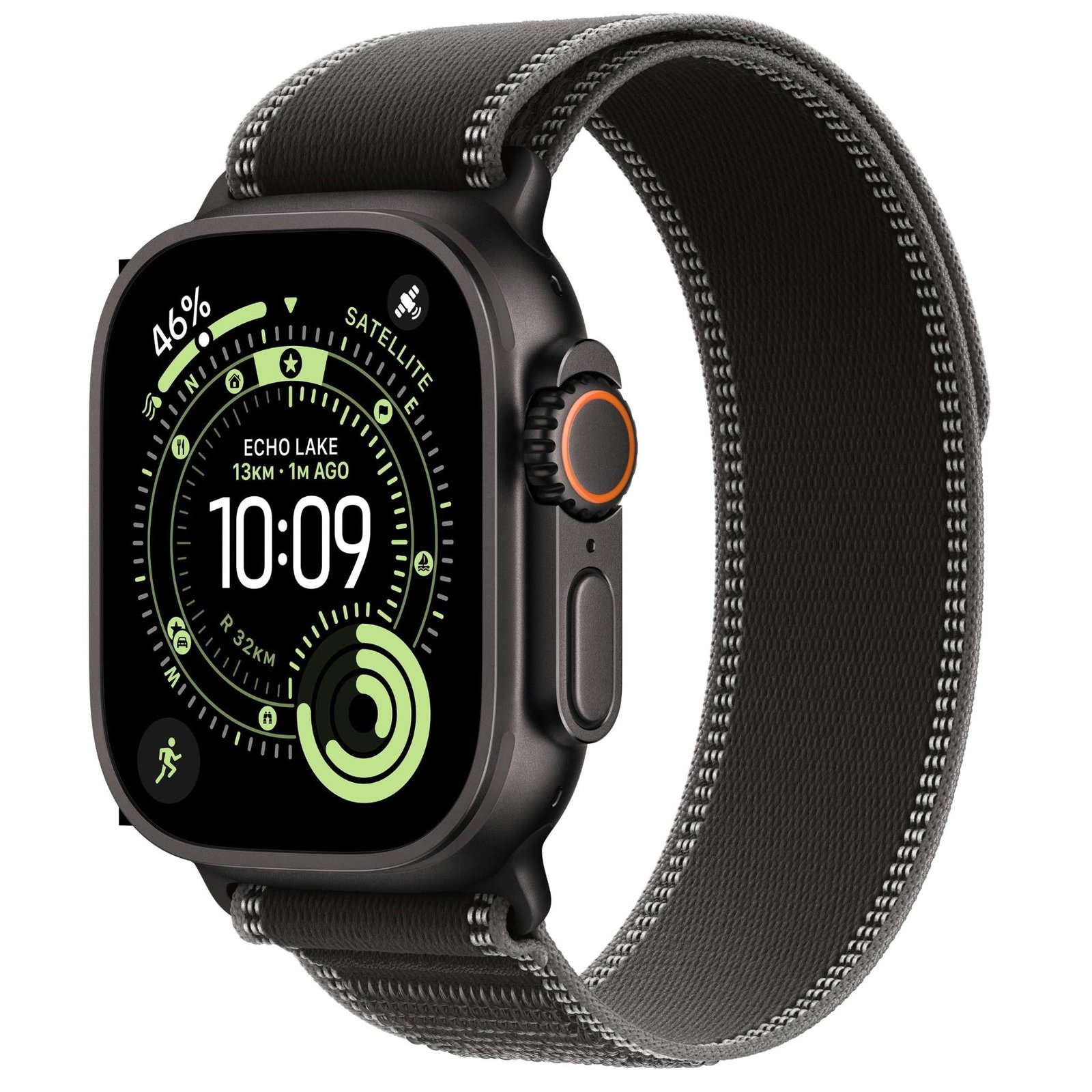 Apple Watch Ultra 3 49mm Black Titanium Case GPS + Cellular Trail Loop (Small/Medium)