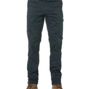 Stretch Cotton Drill Cargo Pants – Green