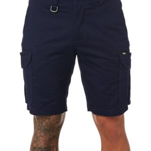 Stretch Cotton Cargo Short – Navy