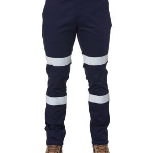 Taped Biomotion Stretch Cotton Drill Work Pants – Navy