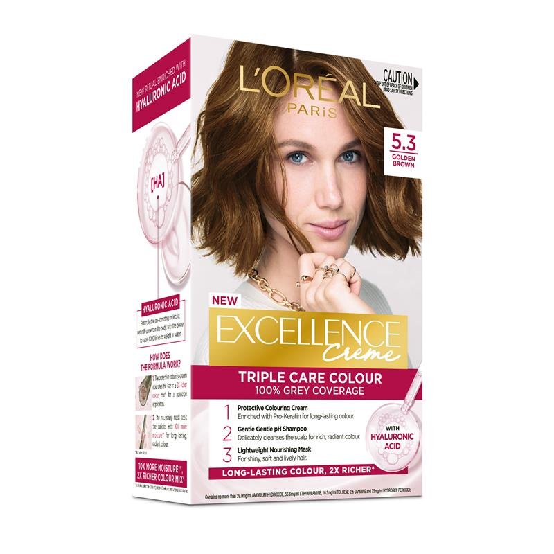 L'Oreal Excellence Creme 5.3 Golden Brown Hair Colour