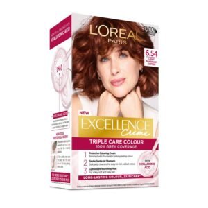 L’Oreal Excellence Creme 6.54 Light Copper Mahogany Brown Hair Colour