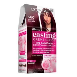 L’Oreal Paris Casting Creme Gloss Semi-Permanent Hair Colour – 390 Black Cherry (Ammonia Free)