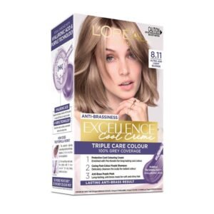 L’Oreal Paris Excellence Cool Creme Permanent Hair Colour 8.11 Ultra Ash Light Blonde