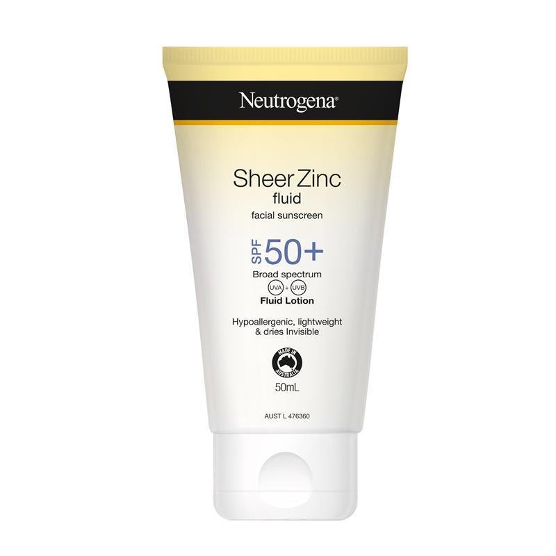 Neutrogena Sheer Zinc Body Lotion SPF50+ 85mL