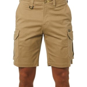 Stretch Cotton Cargo Short – Khaki