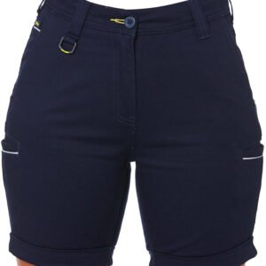 Womens Stretch Cotton Short – Navy
