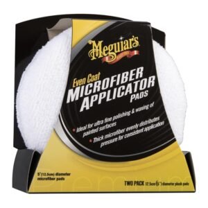 Even Coat Microfibre Applicator Pads – for a Swirl and Scratch Free Cleaning Result – Reusable and Machine Washable Microfibre Applicator Pads for Cars – Twin Pack – 125 mm