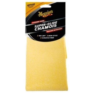 Microwipe Super-Glide Chamois – Microfibre Chamois Towel for Cars – Professional, Scratch-Free, Highly Absorbent and Fast Drying Chamois Car Drying Towel – Medium