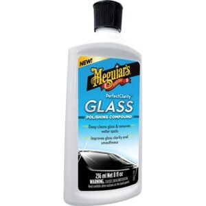 Perfect Clarity Glass Polishing Compound, 236 ml | Removes Water Spots, Stains and Haze | Leaves Automotive Glass Clear and Streak-Free