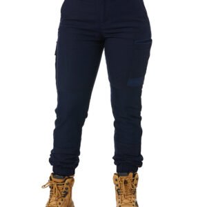 WP-4W Ladies Stretch Cuffed Work Pants – Navy