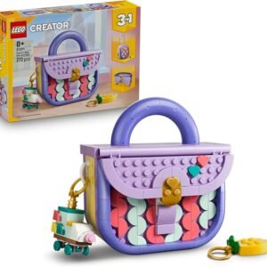 LEGO® Creator 3 in 1 Art Fashion Bag with Storage 31391 Building Toy for Kids Fashion Design Kit with 3 Construction Options Handbag, Suitcase or Storage Box – Playset Idea for Girls and Boy Aged 8+