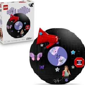 LEGO® Editions Music Olivia Rodrigo’s Vinyl 43028 Building Set for Kids Aged 10+ – Collectable Music Décor for a Shelf or Desk – Includes Pop Star Minifigure – Toy Idea for Girls, Boys and Fans