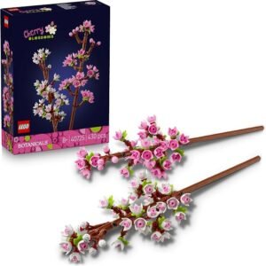 LEGO® Botanical Collection Cherry Blossoms 40725 Collectible Artificial Flowers Set, Kids Toy for Home, Office or Desk Decor for 8 Plus Year Old Girls, Boys and Teenagers