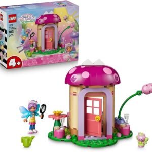 LEGO® Gabby’s Dollhouse Kitty Fairy’s Garden House 11212 Building Kit and Pretend Play Toy for Kids – Gabby and Kitty Fairy Minidolls Plus Garden House – Playset Idea for Girls and Boys Aged 4+