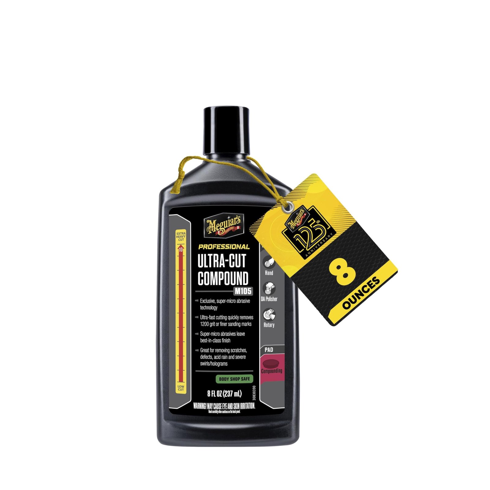 M105 Mirror Glaze Ultra-Cut Compound - 8 oz.