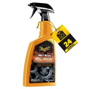Hot Rims Black Wheel Cleaner, 24 oz | Deep Cleans Glossy, Matte, Satin & Black Chrome Wheels | Powerful Foaming Gel Safe on All Wheel Surfaces