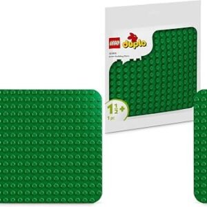 LEGO DUPLO Green Building Plate, Building & Construction Baby Toy for 18 Month Old Old Boys & Girls, Toddler Building Blocks Display Base, Kids Toy for Creative Play 10460 (Pack of 2)