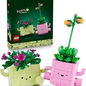 LEGO® Botanicals Rocking Plants 11506 Flower Building Set for Girls and Boys – Nature Decor – Includes 2 Plants and 2 Pastel Coloured Pots – Treat Idea for Kids – Bedroom or Desk Decorations