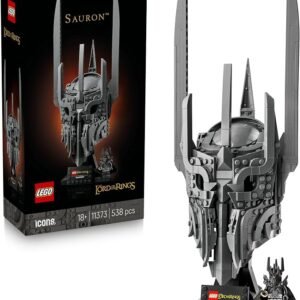 LEGO® Icons The Lord of the Rings: Sauron’s Helmet 11373 Collectible Fantasy Decor – Model Building Kit for Adults with Sauron™ Helmet and Minifigure – Treats for Adults and Film Lovers