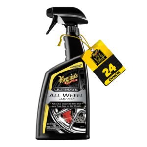 Ultimate All Wheel Cleaner – All in One Tyre & Cleaner – Professional & Waterless Cleaner & Grime Remover – Acid Free & Viscous Wheel Spray Cleaner – 709 ml
