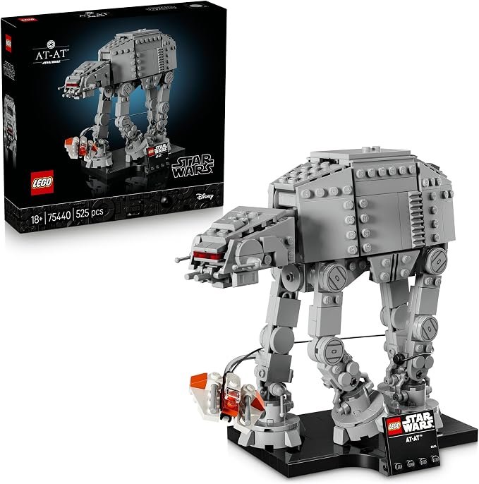 LEGO® Star Wars: The Empire Strikes Back™ AT-AT™ 75440 Building Set for Adults - Mid-Scale Build-and-Display Model of an AT-AT Walker with Snowspeeder™ - Toy for Men, Women and Star Wars™ Lovers