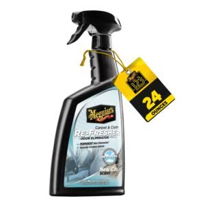 Carpet and Cloth Refresher, 709 ml | Odor Eliminator and Air Freshener for Car Interior with New Car Scent, No Residue Formula | Ideal After Upholstery Cleaning